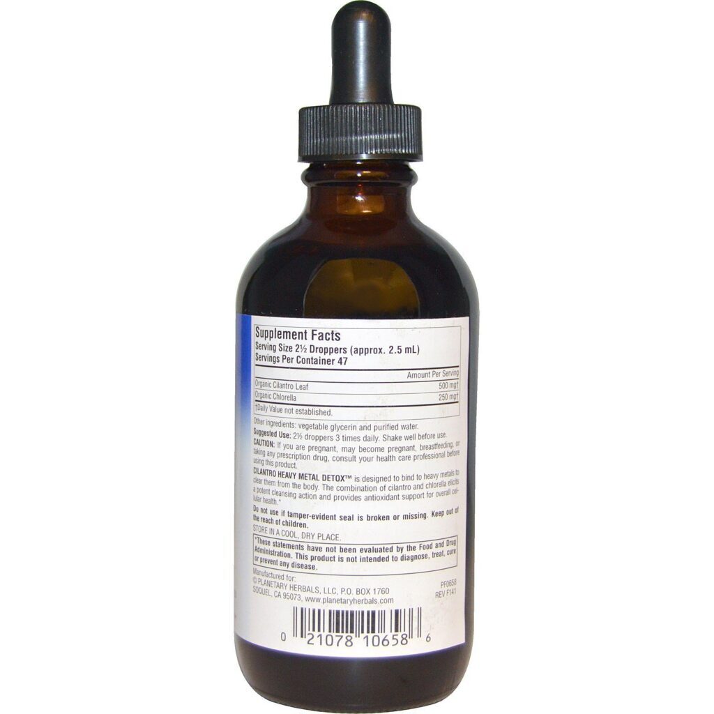 Planetary Herbals, Coentro Detoxificação de Metais Pesados, 4 fl oz (118,28 ml) - Imagem 2