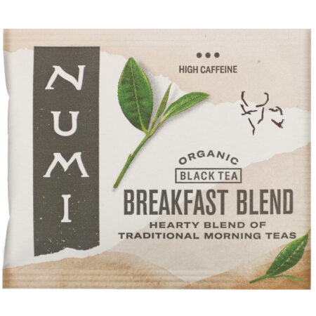 Numi Tea, Organic Black Tea, Breakfast Blend, 18 Tea Bags, 1.40 oz (39.6 g) - Image 3