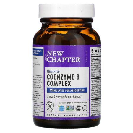 New Chapter, Fermented Coenzyme B Complex, 90 Vegetarian Tablets - Image 3