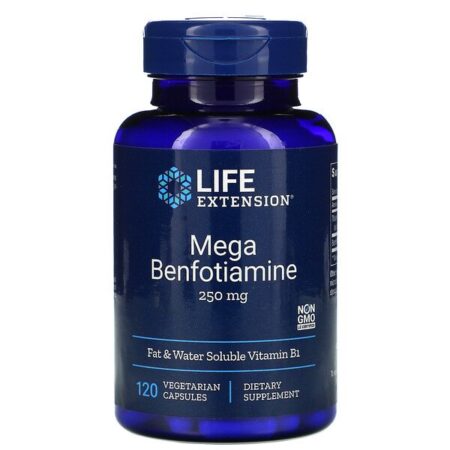 Life Extension, Megabenfotiamina, 250 mg, 120 Cápsulas Vegetarianas