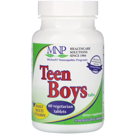 Michael's Naturopathic, Teen Boys Tabs, Multivitamínico Diário, 60 Comprimidos