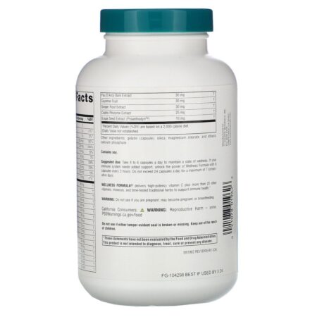 Source Naturals, Wellness Formula, Daily Immune Support, 240 Capsules - Imagem 3