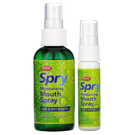 Xlear, Spry, Spray Bucal Hidratante, Menta Leve, 2 Pacotes, 134 ml (4,5 fl oz)