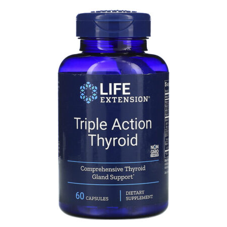 Life Extension, Tiroide Tripla Ação, 60 Cápsulas Vegetais