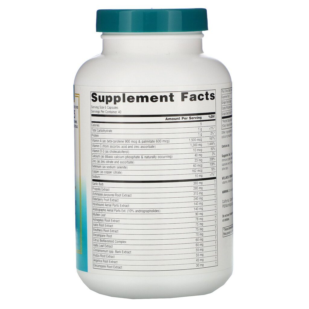Source Naturals, Wellness Formula, Daily Immune Support, 240 Capsules - Imagem 2