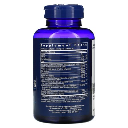 Life Extension, Ultra Prostate Formula, 60 Cápsulas Softgel - Image 2