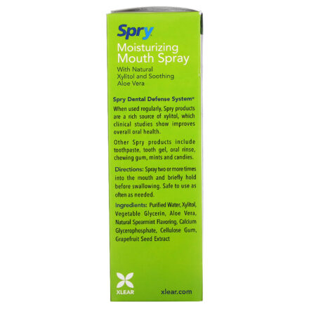 Xlear, Spry, Spray Bucal Hidratante, Menta Leve, 2 Pacotes, 134 ml (4,5 fl oz) - Image 3