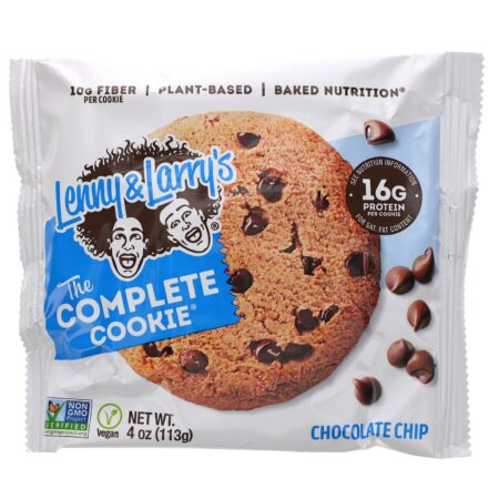 Lenny & Larry's, The COMPLETE Cookie, Chocolate Chip, 12 Cookies, 4 oz (113 g) Each - Image 4