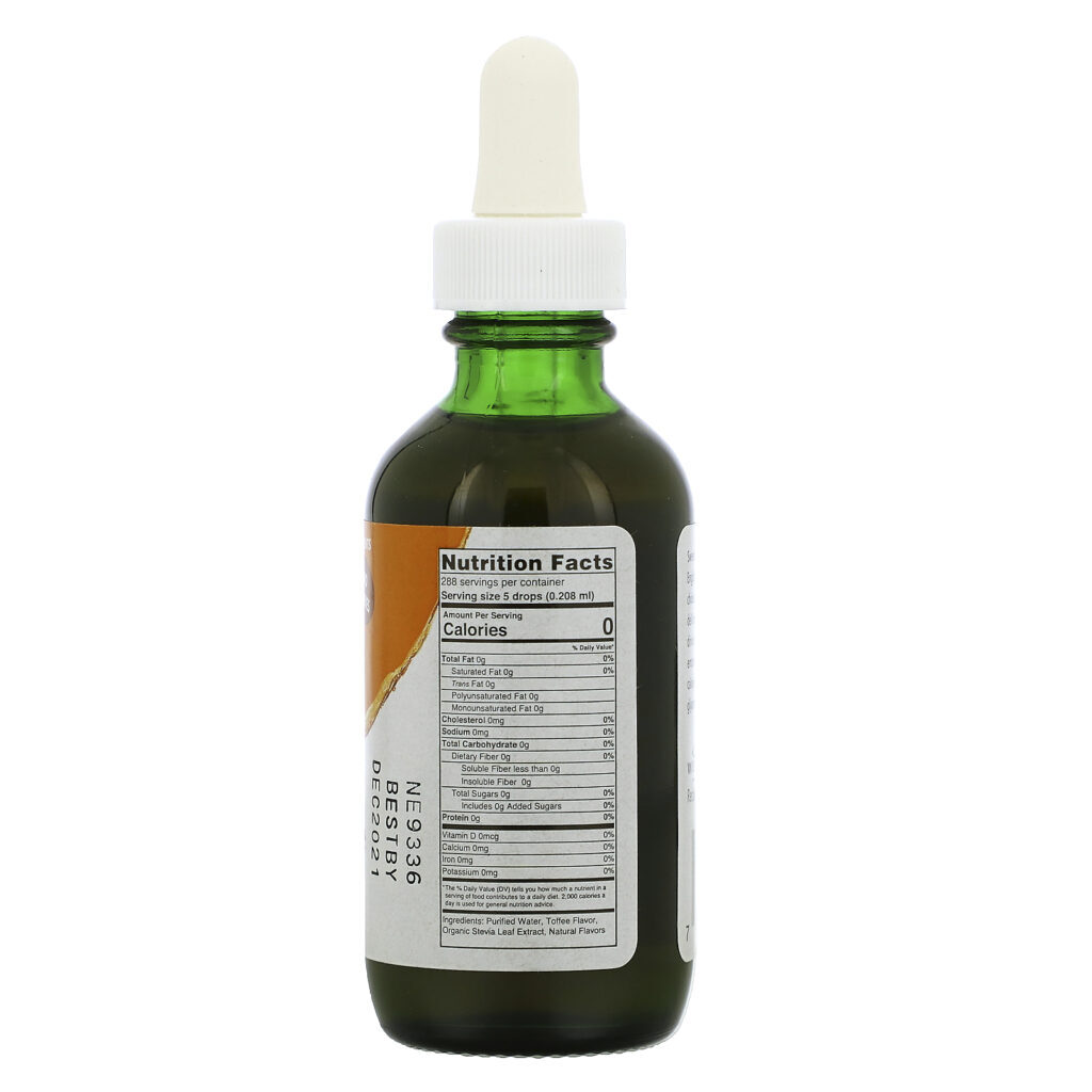 Wisdom Natural, SweetLeaf, Sweet Drops Stevia Sweetener, English Toffee, 2 fl oz (60 ml) - Imagem 2