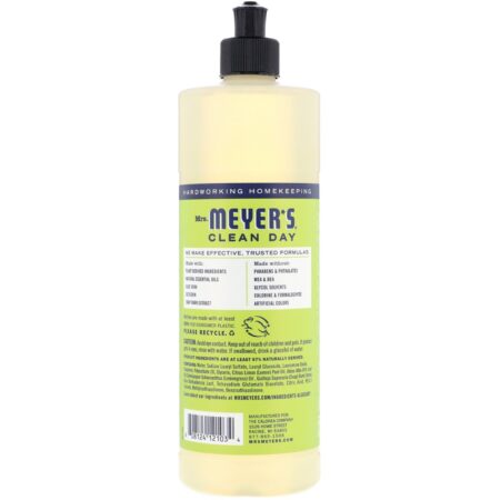 Mrs. Meyers Clean Day, Dish Soap, Lemon Verbena Scent, 16 fl oz (473 ml) - Image 2