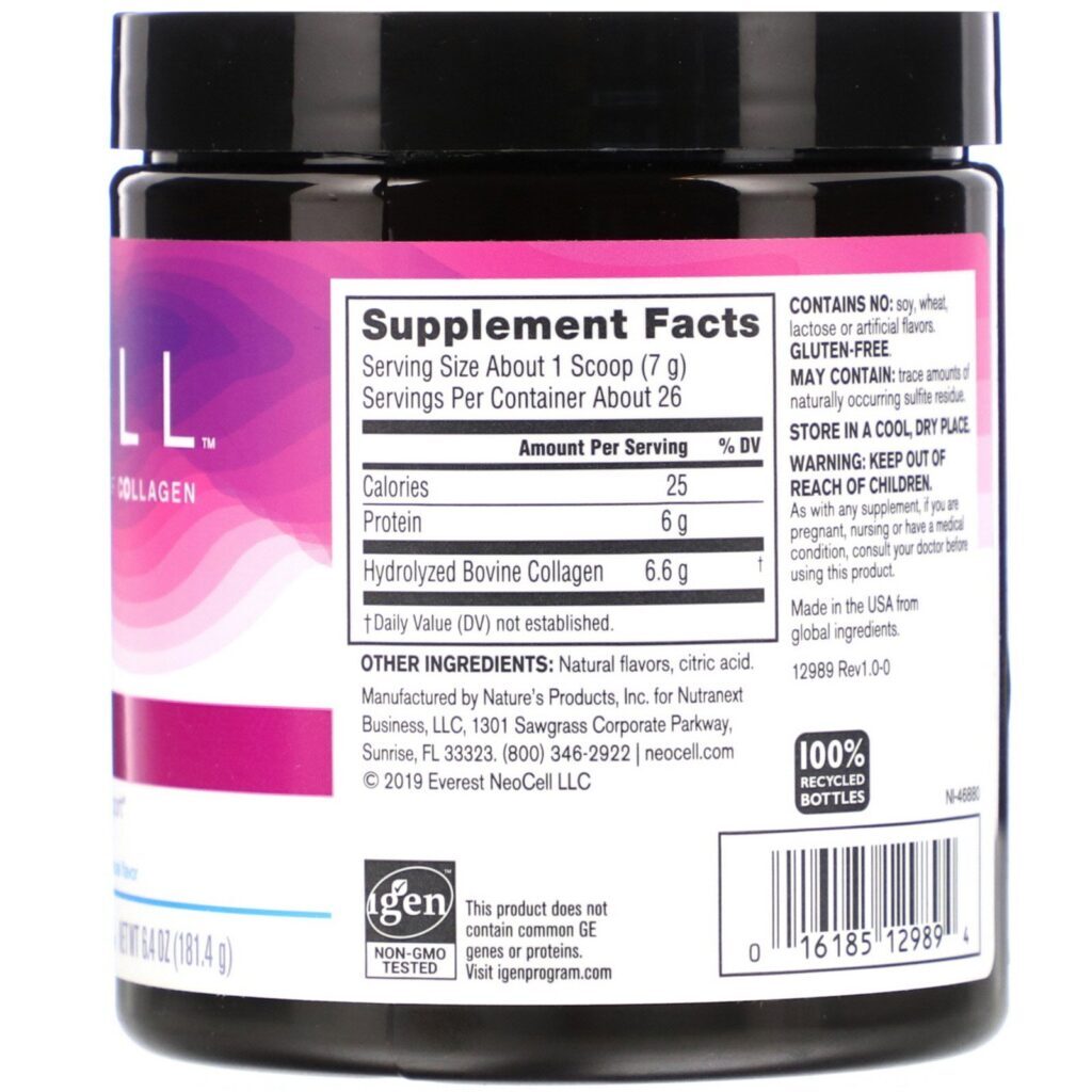 Neocell, Super Collagen, Collagen Type 1 & 3, French Vanilla, 6.4 oz (181.4 g) - Imagem 2