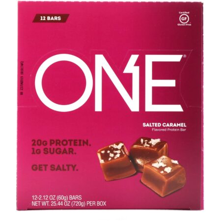 One Brands, ONE Bar, Salted Caramel, 12 Bars, 2.12 oz (60 g) Each - Image 2