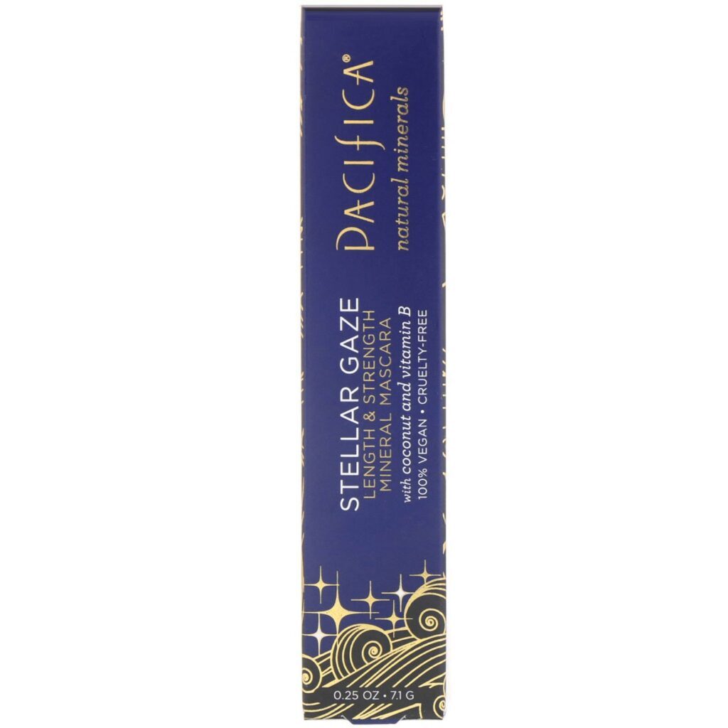 Pacifica, Stellar Gaze, Mascara Mineral com Comprimento e Força, Supernova Black, 7,1 g (0,25 oz) - Imagem 2