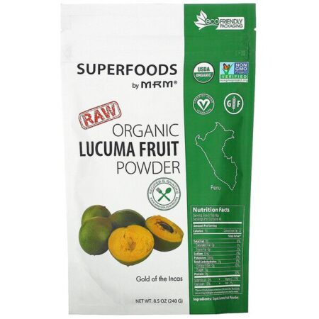 MRM, Pó da Fruta de Lúcuma Orgânica Crua, 240 g (8,5 oz)