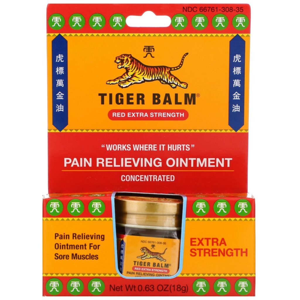 Tiger Balm, Pomada para Alívio da Dor, Extra Forte, ,63 oz (18 g) - Imagem 2