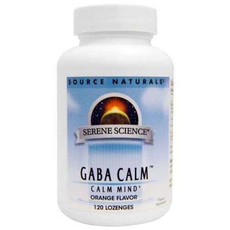 Source Naturals, GABA Calm, Orange Flavor, 120 Lozenges