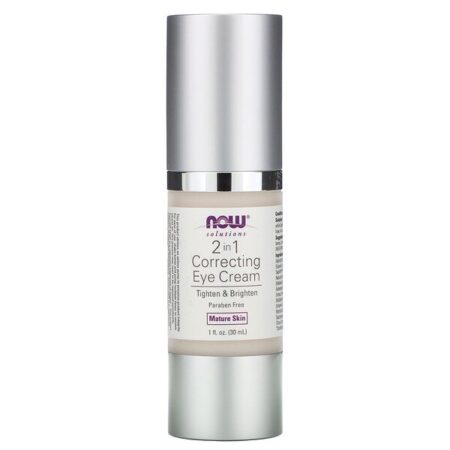 Now Foods, Solutions, 2 in 1 Correcting Eye Cream, 30 ml (1 fl oz)