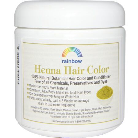 Rainbow Research, Henna, Tintura e Condicionador, Vermelho, 4 oz (113 g) - Image 2