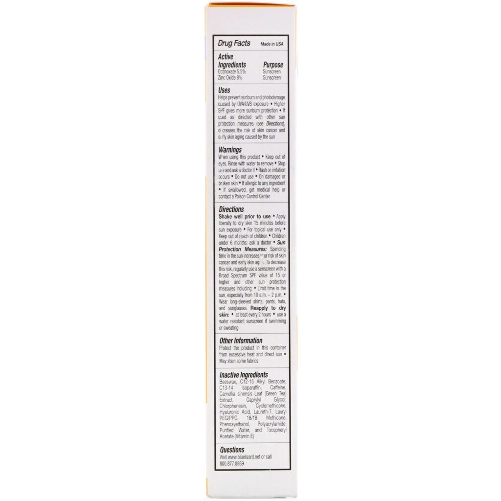 Blue Lizard Australian Sunscreen, Face, Mineral-Based Sunscreen, SPF 30+, 5 oz (141.7 g) - Imagem 3