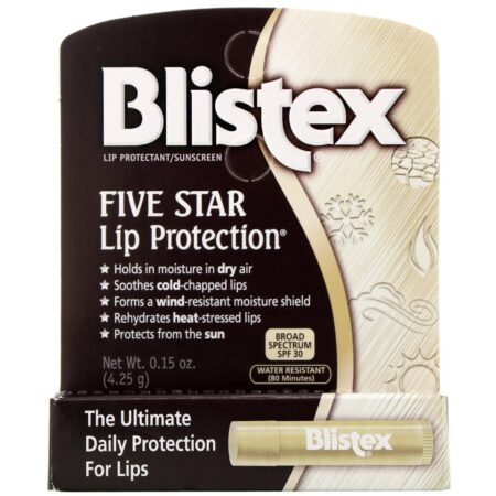 Blistex, Protetor Labial Cinco Estrelas, FPS 30, 0,15 oz (4,25 g) - Image 2