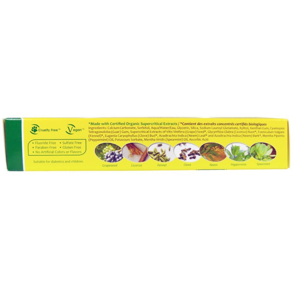 Organix South, TheraNeem Naturals, Neem Therapé with Mint, Neem Toothpaste, 4.23 oz (120 g) - Imagem 2