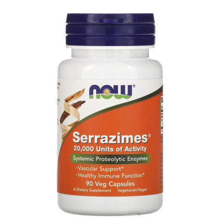 Now Foods, Serrazimes, 90 Veg Capsules