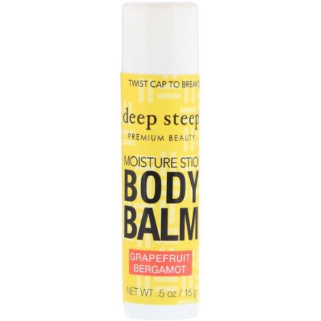 Deep Steep, Moisture Stick Body Balm, Grapefruit Bergamot, .5 oz (15 g)