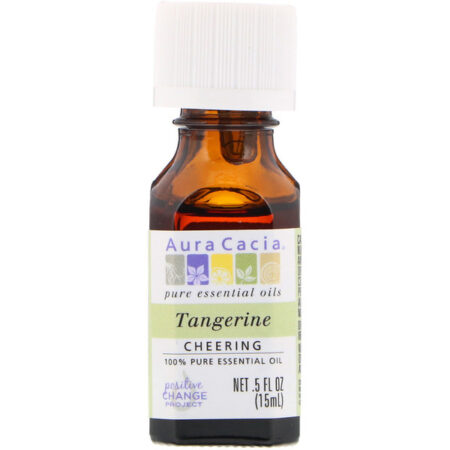 Aura Cacia, 100% Pure Essential Oil, Tangerine, .5 fl oz (15 ml)