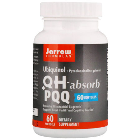 Jarrow Formulas, Ubiquinol, QH – Absorb + PQQ, 60 Cápsulas Softgel