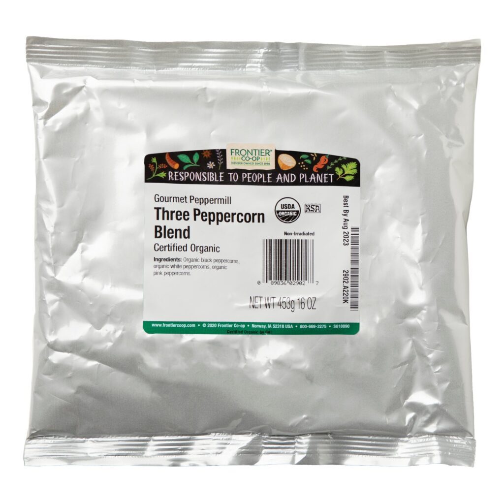 Frontier Natural Products, Gourmet Peppermill Three Peppercorn Blend , 16 oz (453 g) - Imagem 2