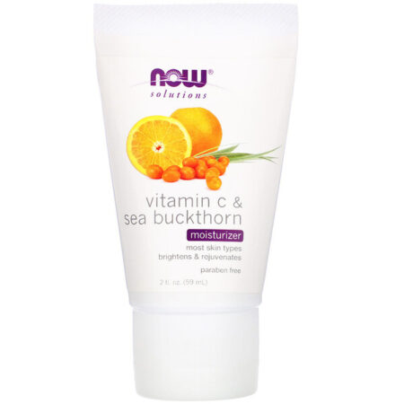 Now Foods, Solutions, Moisturizer, Vitamin C &amp; Sea Buckthorn, 59 ml (2 fl oz)