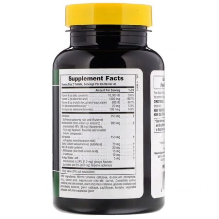 Nature's Plus, Proteção antioxidante Comando 2000, 90 comprimidos - Imagem 2