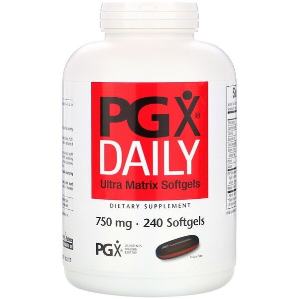 Natural Factors, PGX Diário, Softgels Ultra Matrix, 750 mg, 240 Softgels