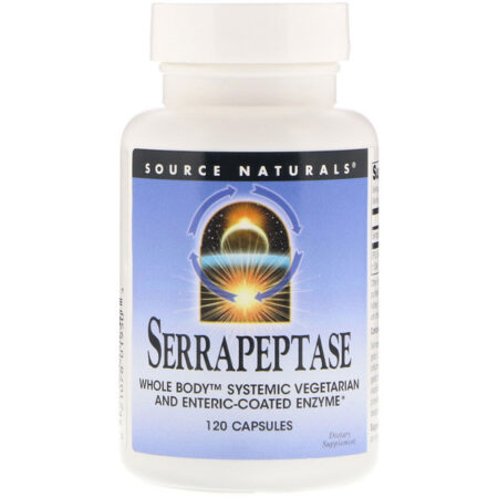 Source Naturals, Serrapeptase, 120 Cápsulas