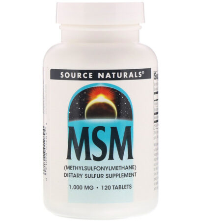 Source Naturals, MSM, 1000 mg, 120 Comprimidos