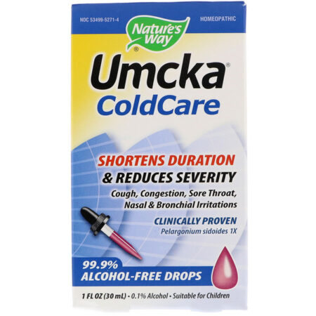 Nature's Way, Umcka, ColdCare, Gotas, sem álcool, 1 fl oz (30 ml)