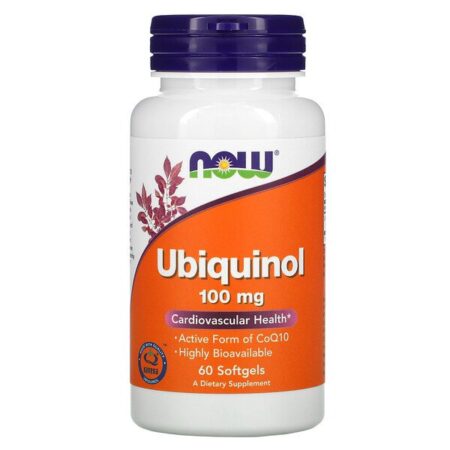 Now Foods, Ubiquinol, 100 mg, 60 cápsulas de gel