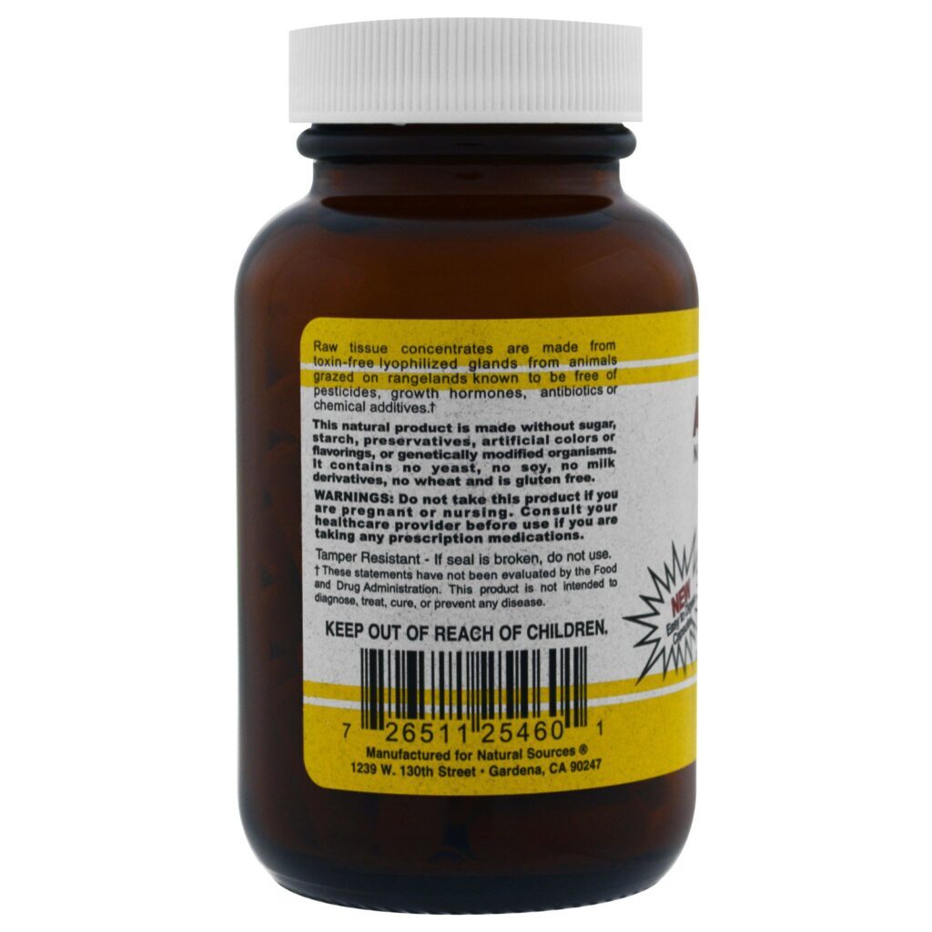 Natural Sources, Tudo Ad-renal, 60 Cápsulas - Imagem 3