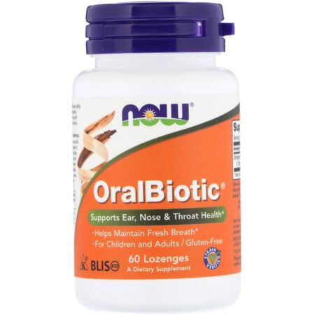 Now Foods, OralBiotic, 60 Pastilhas