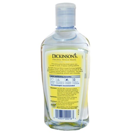 Dickinson Brands, Original hamamélis, loção tônica adstringente para os poros, 473 ml - Image 2