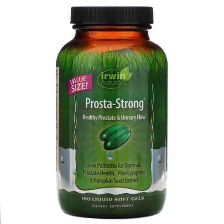 Irwin Naturals, Prosta-Strong, Healthy Prostate &amp; Urinary Flow, 180 Cápsulas Softgel Líquidas