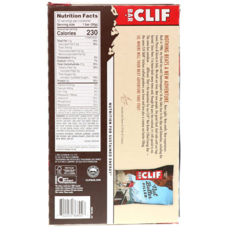 Clif Bar, Orgânico, Barra Energética de Manteiga de Nozes, Coco e Manteiga de Amêndoa, 12 unidades - 50g cada - Imagem 3