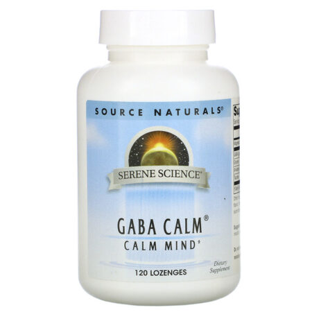 Source Naturals, GABA Calma, Sabor Hortelã, 120 pastilhas