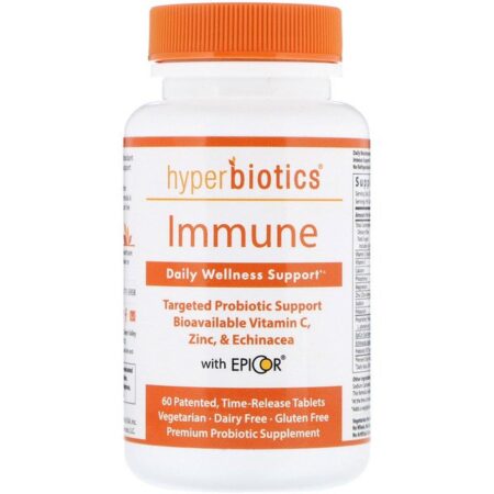 Hyperbiotics, Immune, Daily Wellness Support, 60 Time-Release Tablets