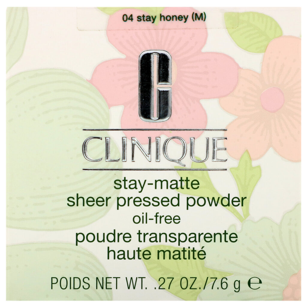 Clinique, Stay-Matte, Sheer Pressed Powder, 04 Stay Honey (M), .27 oz (7.6 g) - Imagem 3