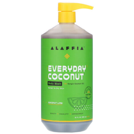 Alaffia, Everyday Coconut, Body Wash, Normal to Dry Skin, Coconut Lime, 32 fl oz (950 ml)