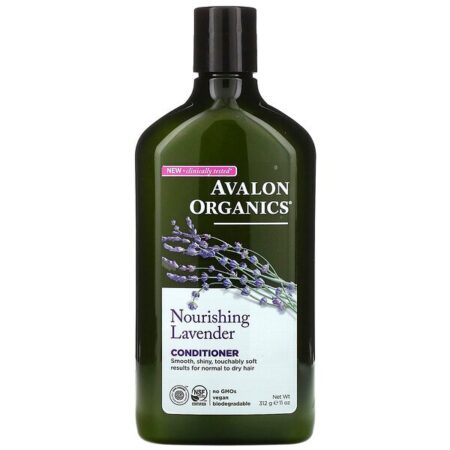 Avalon Organics, Condicionador, Lavanda Nutritiva, 11 oz (312 g)