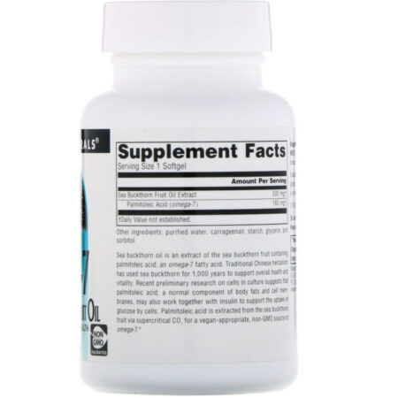Source Naturals, Ômega-7, Óleo de Frutas de Espinheiro Marítimo 60 Cápsulas Vegetais Softgel — foto 2