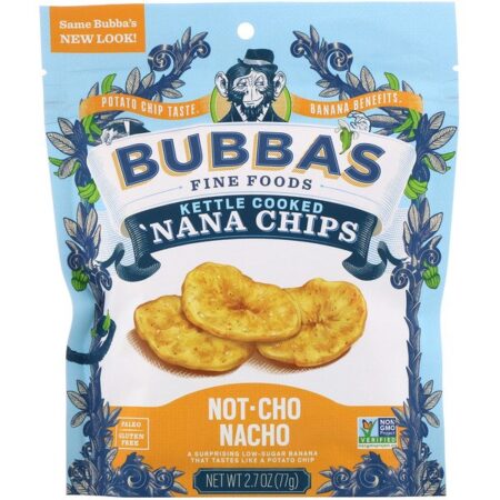 Bubba's Fine Foods, 'Nana Chips, Macho Nacho, 2,7 oz (77 g)