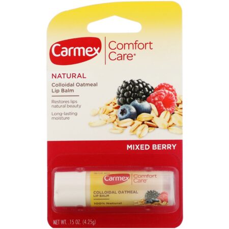 Carmex, Comfort Care, Bálsamo Labial de Aveia Coloidal, Mistura de Frutos Silvestres, 4,25 g (0,15 oz) - Image 2